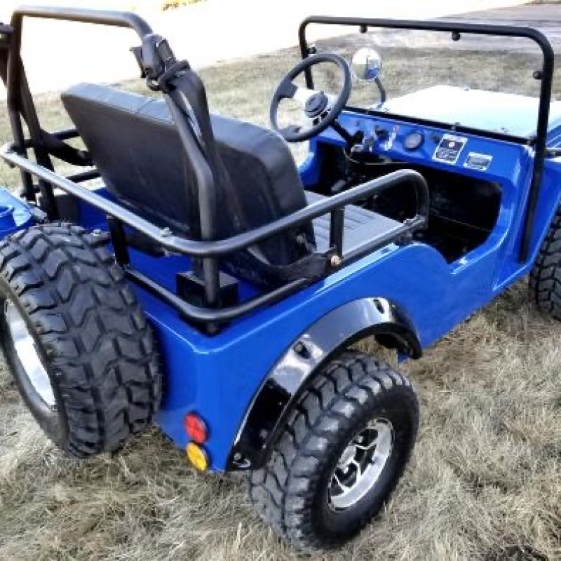 Mini Gas Golf Cart 125cc jeep Mini Truck ELITE Edition - Lifted With Custom Rims And Fender Flares