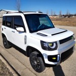 Electric 4 Door Coco Techno 60v Electric LSV With Rear Trunk - White/black