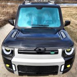 Electric 4 Door Coco Techno 60v Electric LSV With Rear Trunk - White/black